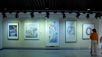 江蘇省抗疫主題美術書法精品展亮相泰州